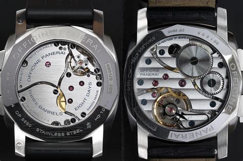 panerai first in house movement|panerai watch movements.